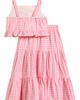 Pippa & Julie Pippa & Julie Kids' Vera Ruffle Gingham Tank & Maxi Skirt Set - 3