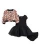 Pippa & Julie Pippa & Julie Maya Tutu Dress, Faux Fur Jacket & Bloomers Set - 1