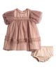 Pippa & Julie Pippa & Julie Remy Sparkle Mesh Flower Dress - 1