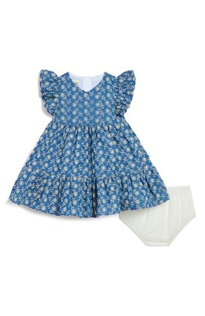 Pippa & Julie Pippa & Julie Tiered Eyelet Chambray Dress