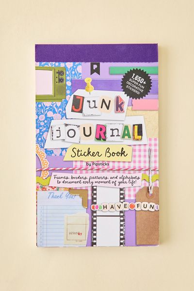PIPSTICKS PIPSTICKS Mix & Match Junk Journal Sticker Book in Assorted at Urban Outfitters