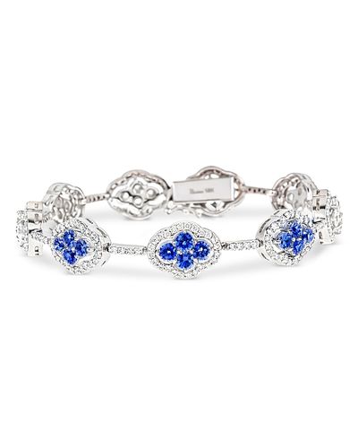 Piranesi Piranesi 18K White Gold Diamond & Blue Sapphire Maison Bracelet
