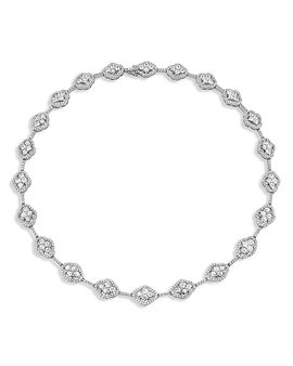 Piranesi Piranesi 18K White Gold Diamond Maison Necklace, 17