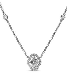 Piranesi Piranesi 18K White Gold Maison Diamond Pendant Necklace, 16-17