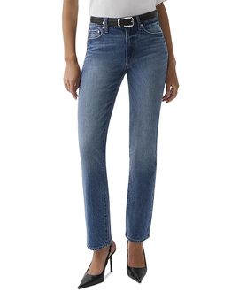 Pistola Pistola Aleks High Rise Straight Jeans in Sea Salt