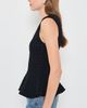 Pistola Pistola Anna Peplum Sweater Tank Black - 4