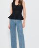 Pistola Pistola Anna Peplum Sweater Tank Black - 5