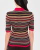Pistola Pistola Ashlee Short Sleeve Polo Sweater Negroni Stripe - 3