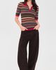 Pistola Pistola Ashlee Short Sleeve Polo Sweater Negroni Stripe - 5