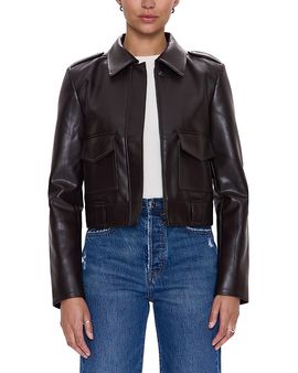 Pistola Pistola Bex Shrunken Faux Leather Jacket