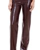 Pistola Pistola Cassie Super High Rise Straight Faux Leather Pants Burgundy Croc - 1