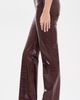 Pistola Pistola Cassie Super High Rise Straight Faux Leather Pants Burgundy Croc - 4