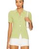 PISTOLA PISTOLA Dominique Ribbed Short Sleeve Cardigan - 1