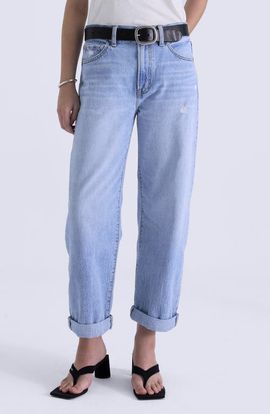 Pistola Pistola Donny Cuffed High Waist Boyfriend Jeans