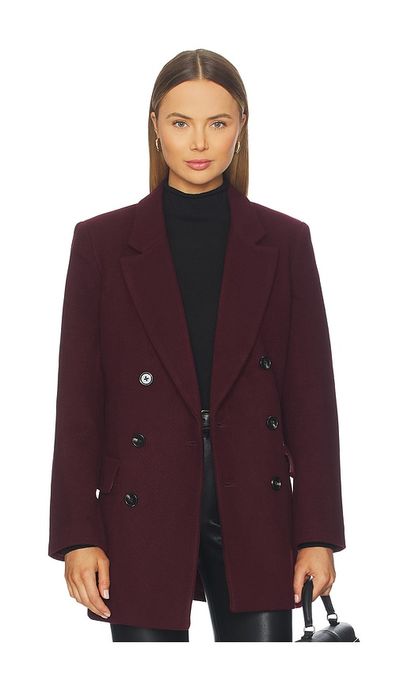 PISTOLA PISTOLA Emory Short Double Breasted Wool Coat