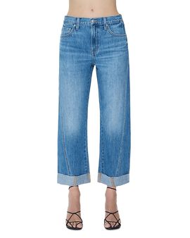 Pistola Pistola Kacey Mid Rise Cuffed Boyfriend Jeans in Laguna