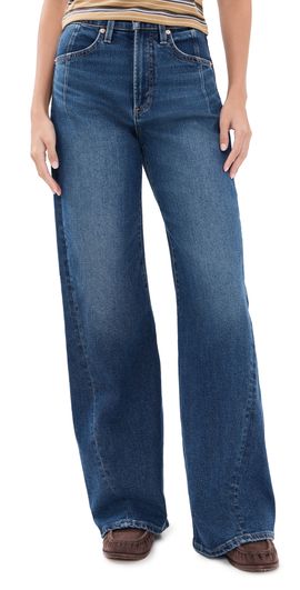 Pistola Pistola Kyra High Rise Bowed Wide Leg Jeans Inkwell