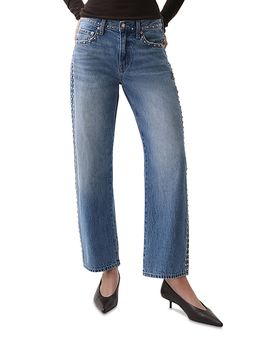 Pistola Pistola Lexi High Rise Straight Jeans in Star Studded
