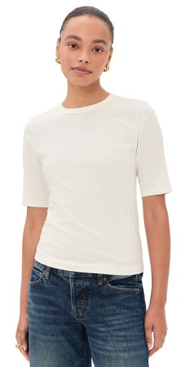 Pistola Pistola Melika Quarter Sleeve Crew Neck Tee Soft White