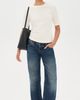 Pistola Pistola Melika Quarter Sleeve Crew Neck Tee Soft White - 5