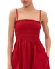 Pistola Pistola Mina Smocked Bodice Mini Dress Racer Red - 1