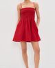 Pistola Pistola Mina Smocked Bodice Mini Dress Racer Red - 5