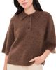 Pistola Pistola Nadya Alpaca Blend Boxy Polo Sweater Roche - 1