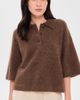 Pistola Pistola Nadya Alpaca Blend Boxy Polo Sweater Roche - 2