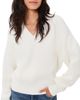 Pistola Pistola Nika Heavyweight V Neck Sweater White - 1