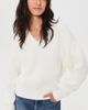 Pistola Pistola Nika Heavyweight V Neck Sweater White - 3