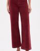 Pistola Pistola Penny Crop High Rise Corduroy Pants Deep Crimson - 2