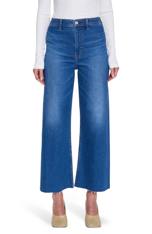 Pistola Pistola Penny Wide Leg Raw Hem Crop Jeans