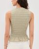 Pistola Pistola Phoebe Smocked Tank Mist - 3