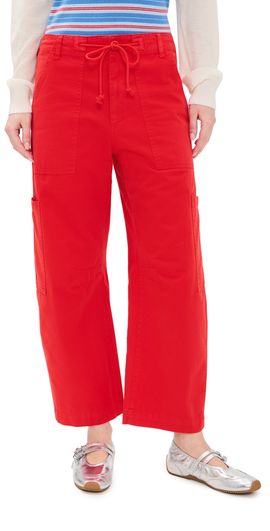Pistola Pistola Sabrina Curved Utility Pants Maraschino