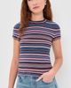 Pistola Pistola Selene Knit Tee Egyptian Blue Multi Stripe - 2