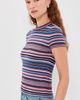 Pistola Pistola Selene Knit Tee Egyptian Blue Multi Stripe - 4