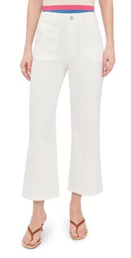 Pistola Pistola Zooey Patch Pocket Utility Pants Le Blanc