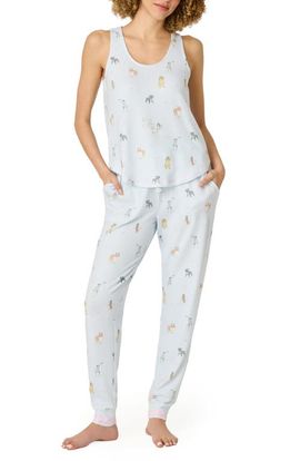 PJ Salvage PJ Salvage Bark Park Peached Jersey Pajamas