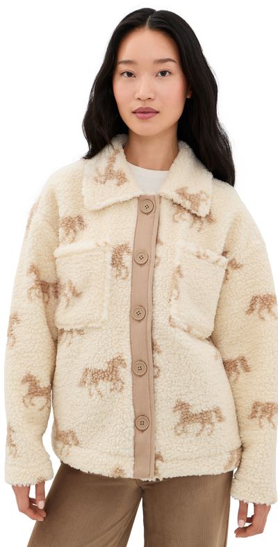 PJ Salvage PJ Salvage Big Teddy Jacket Angora