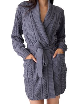 Pj Salvage Pj Salvage Cable Knit Robe