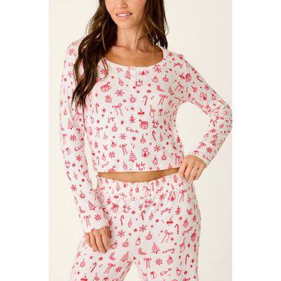 PJ Salvage PJ Salvage Femme de Noel Henley Sleep Top