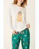 PJ Salvage PJ Salvage Happy Pawlidays 2-Piece Sleep Set - 1