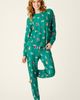 PJ Salvage PJ Salvage Happy Pawlidays Long Sleeve Sleep Top - 5