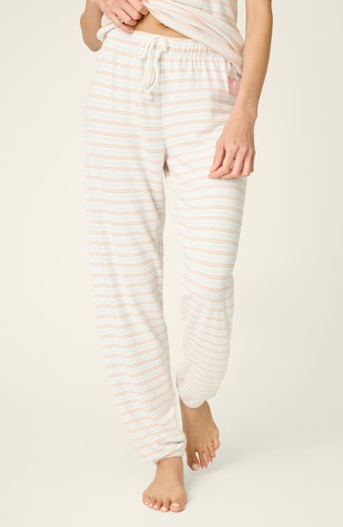 PJ Salvage PJ Salvage Jadore Amour Striped Pajama Pants