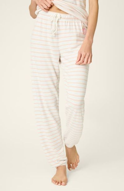 PJ Salvage PJ Salvage Jadore Amour Striped Pajama Pants