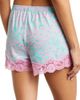 PJ Salvage PJ Salvage Leo Dreams Lace Trim Brushed Jersey Pajama Shorts - 2