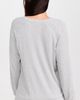 PJ Salvage PJ Salvage Long Sleeve Textured Essentials Top Heather Grey - 3