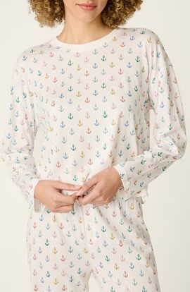 PJ Salvage PJ Salvage Meet Me by the Sea Long Sleeve Pajama Top