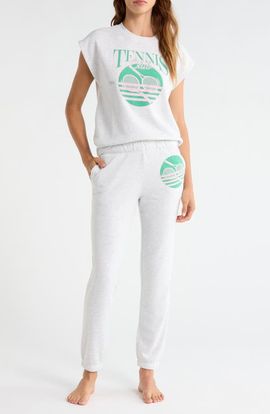 PJ Salvage PJ Salvage Sleeveless Sweatshirt & Joggers Fleece Pajamas