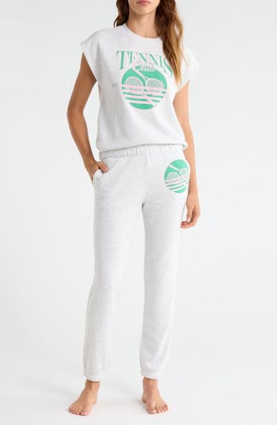 PJ Salvage PJ Salvage Sleeveless Sweatshirt & Joggers Fleece Pajamas